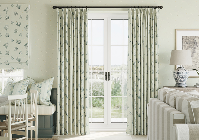 Upton, Apple Spray Bud Green - Made to Measure Curtains - Image 3